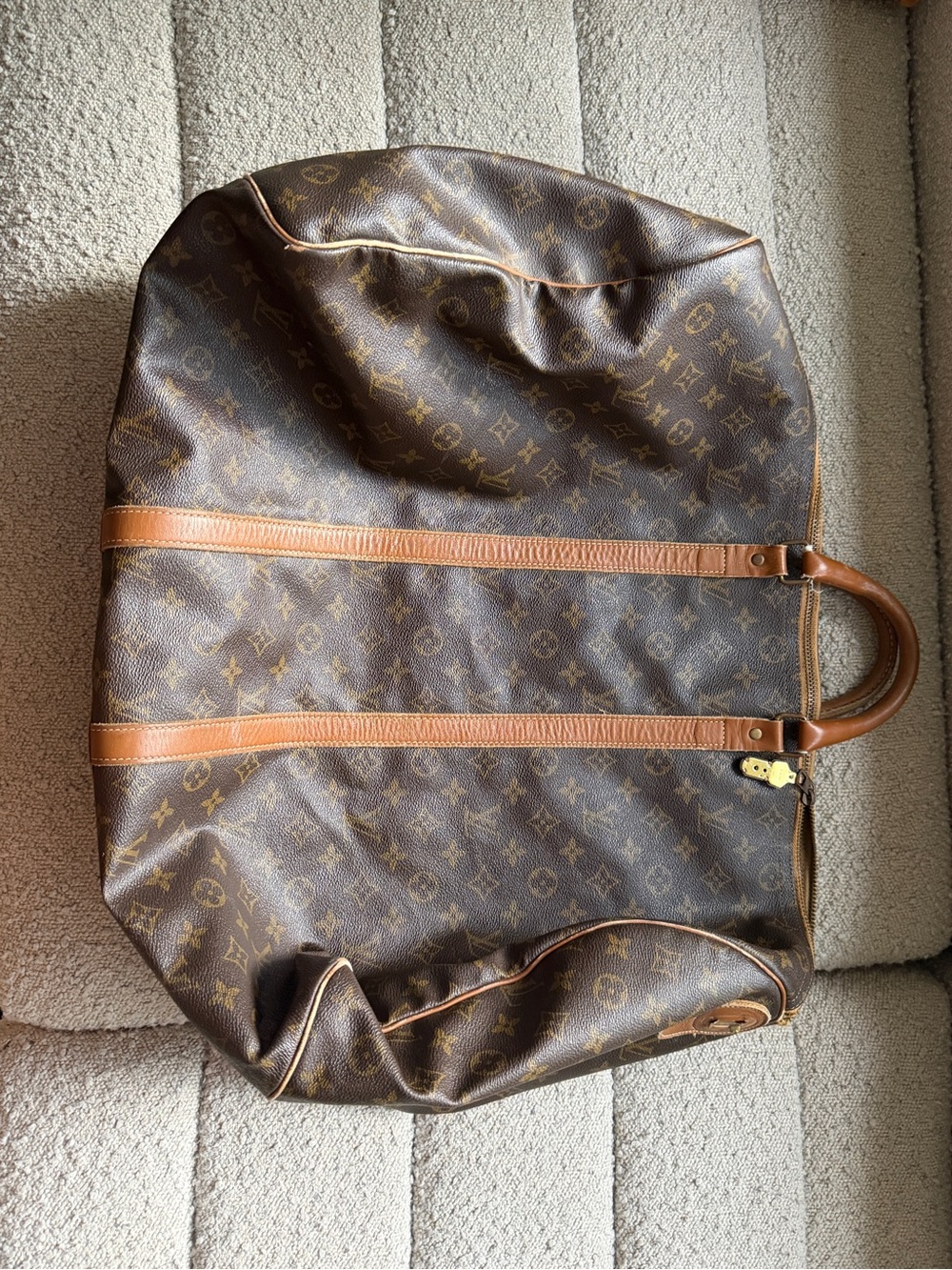 Louis Vuitton Monogram Canvas Duffel in Brown and Tan